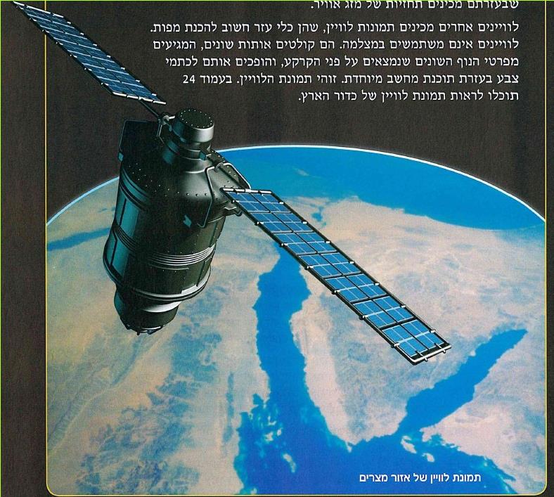 תמונת לוויין של אזור מצרים